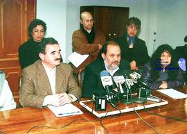 Conferencia de prensa de dirigentes