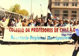 Marcha en calles de Santiago